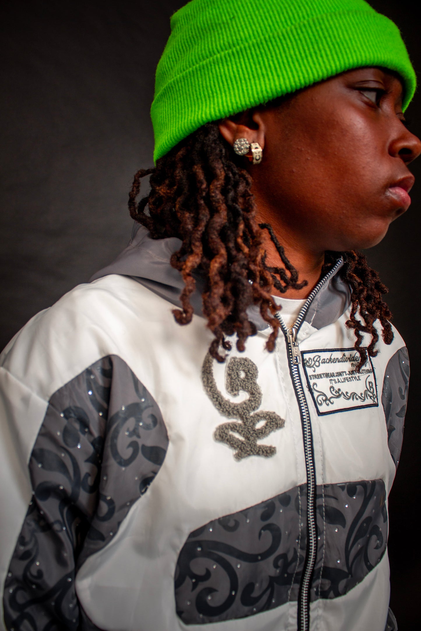 FLORAL WINDBREAKER JACKET