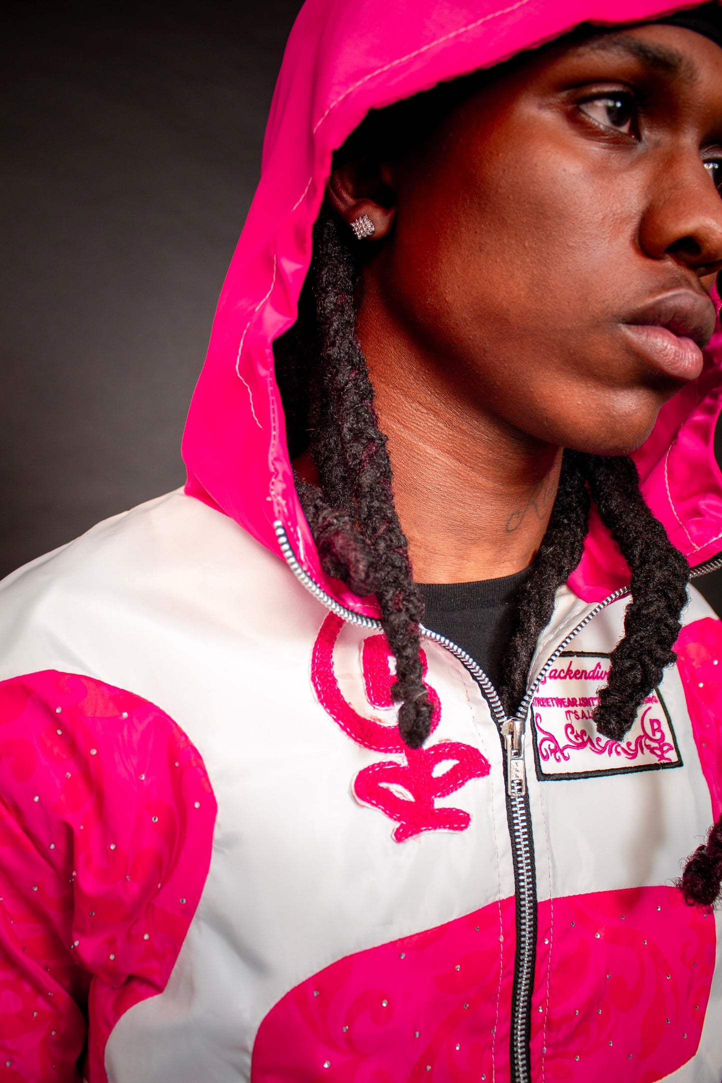 FLORAL WINDBREAKER JACKET